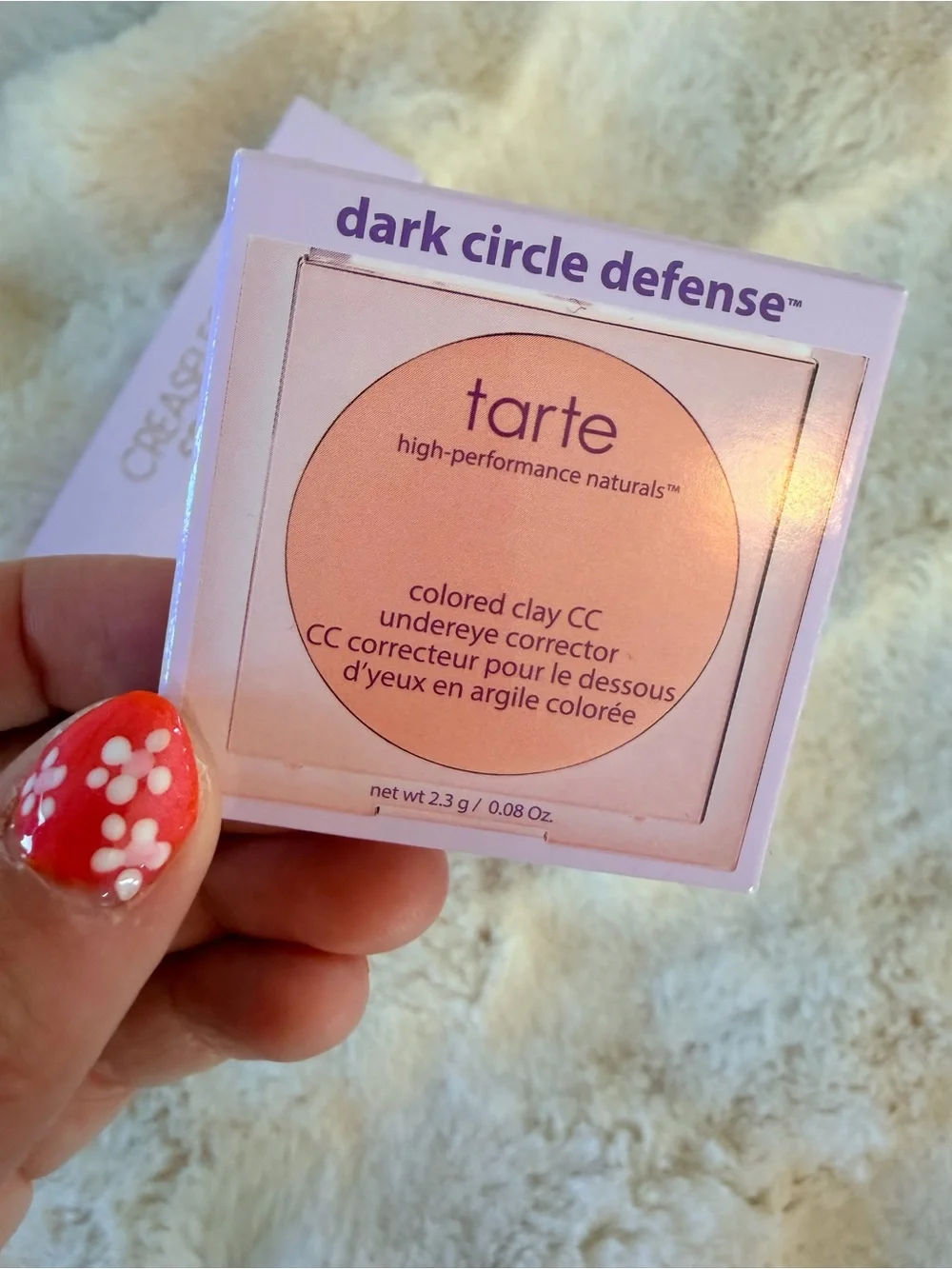 tarte Creaseless SPF 30 Concealer Stick & Dark Circle Defense - Peach NIB
